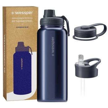 Wessper B3 THERMOSTEEL Luminous Blue 1000 ml terminis buteliukas
