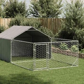 Lauko voljeras šunims su aptvaru, 5x2x1,5m, plienas kaina