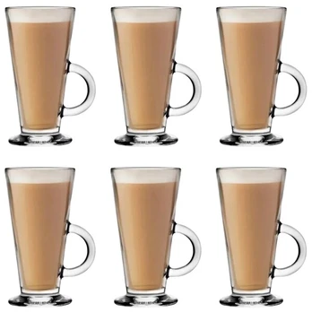 6 latte kavos puodelių rinkinys