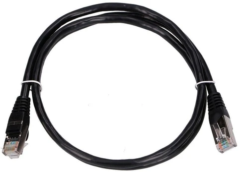 Extralink Kat.5e FTP 1m | LAN Patchcord | Varinė vytos poros