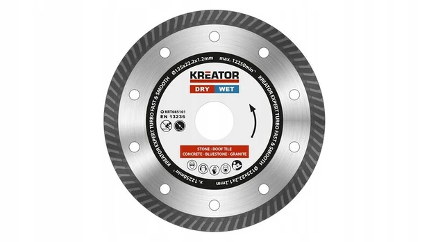 Deimantinis pjovimo diskas 125mm Turbo Granit Expert