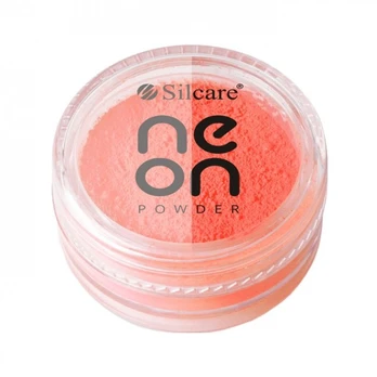 SILCARE NEON nagų pudra, 3 g Salmon Pink