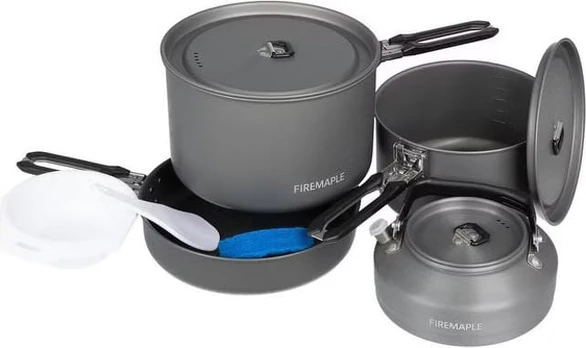Firemaple feast cookware set 4-black FIRE-MAPLE