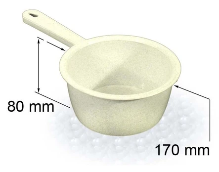 Plastikinis kaušas 1 l.