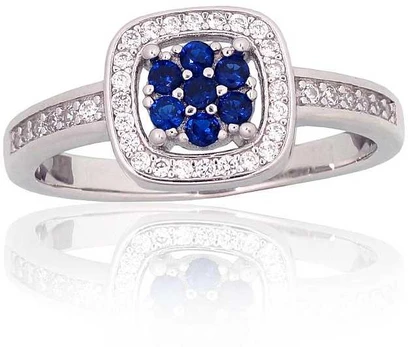 Sidabrinis žiedas Diamond Sky "Stone Flower II"