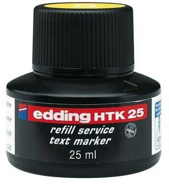 EDDING e-HTK 25 žymeklių papildymo rašalas, geltonas