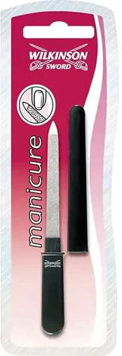 Wilkinson Sword Chrome-plated stainless steel file with case (Manicure Pocket Sapphire Nail File)