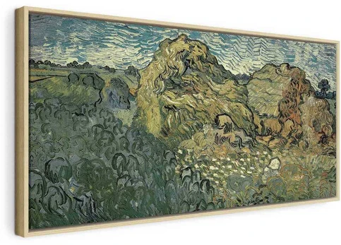Artgeist Paveikslas - Vincent Van Gogh – Field with Wheat Stacks