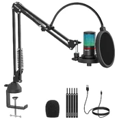 NEEWER RGB USB MICROPHONE 4 in 1 SET 21000043 kaina