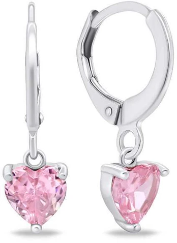 Brilio Silver Brilio Sidabrinis Sidabrinis hoop earrings Hearts EA654WP