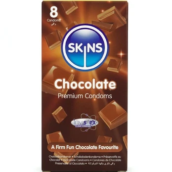 SKINS - Šokoladiniai Prezervatyvai 8 vnt.