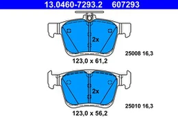 ATE 13.0460-7293.2 Brake pad set