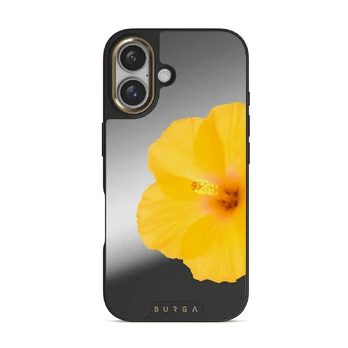 Hibiscus - iPhone 16 Case, Elite Mirror (MagSafe) / Gold