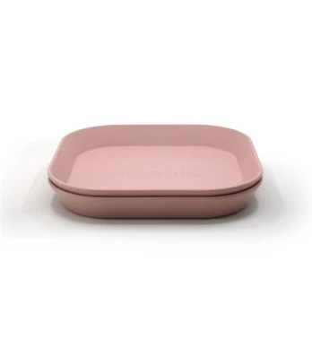 MUSHIE lėkštės, Blush, 2 vnt.