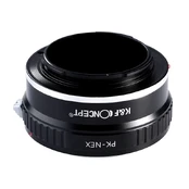 Adapteris - K&F Concept Pentax K-mount į Sony E-mount Aliuminis kaina
