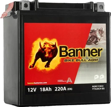 Akumuliatorius Banner YTX20CH-BS 12V18AH 150X87X161MM