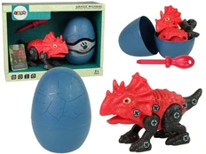 Konstruktorius Lean Toys Dinosaurs Triceratops With Egg, plastikas kaina
