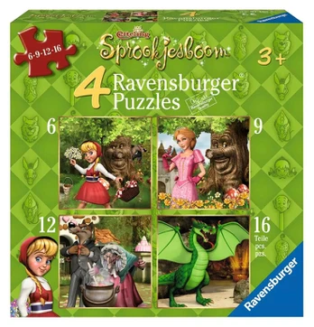 Ravensburger 4 dėlionės „Pasakų medis“, nuo 3 m.