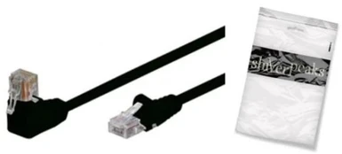 Shiverpeaks Patchkab cat6 S/FTP Winkel-gerade juodas 0,5m