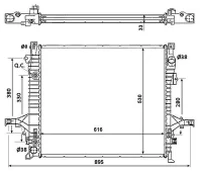 Variklio radiatorius NRF NRF 58356