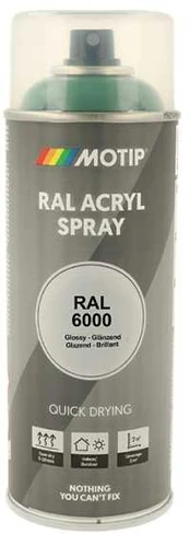 Motip Ral 6000 high gloss patina žalias
