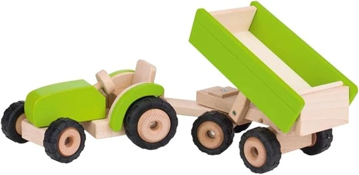 Goki 55941 Traktorius su priekaba, žalias