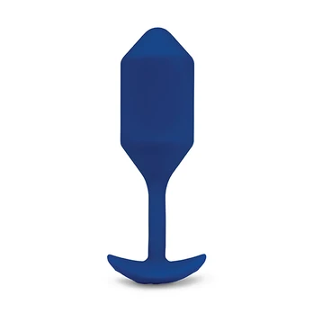 B-Vibe - Vibrating Snug Plug 4 (XL) Navy Analinis kaištis