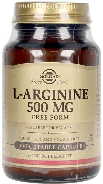L-Argininas Solgar (50 uds)