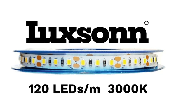 19W/m LED juosta LUXSONN, DC24, 120 LED/m, 3000K