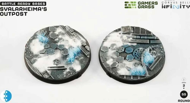 „Gamers Grass“ „Gamers Grass: Infinity“ – „Svalarheimo forpost“ – „Round 55mm“ (2x)