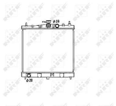 Variklio radiatorius NRF NRF 53476