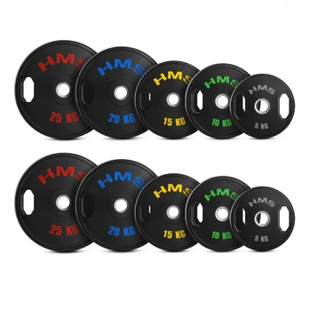 TOG SET RUBBERIZING OLYMPIC PLATES 2 x 5 - 25 KG (150 KG) HMS
