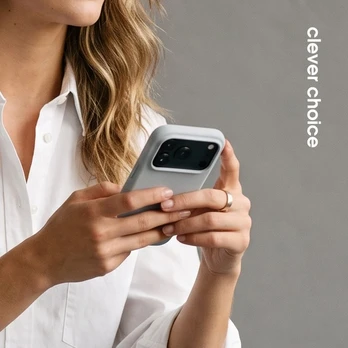 Pilkas MagSafe dėklas iPhone 18 Pro / 17 Pro