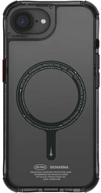 Dėklas Skinarma Saido MagSafe do iPhone 16e juoda