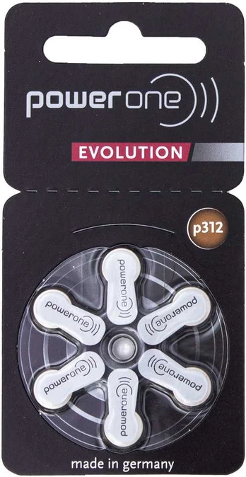 Varta Power One Evolution elementai klausos aparatams PR41 312, 6 vnt.