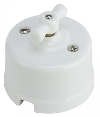 Dvigubas rėmas switch one gang 1p ceramic white 70300