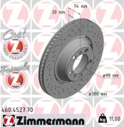 Stabdžių diskas ZIMMERMANN 460.4527.70 kaina