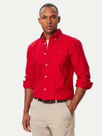 Tommy Hilfiger Marškiniai Solid Heritage MW0MW35774 Vyšninė Regular Fit