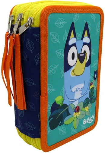 Cyp Brands Bluey Leaves triple pencil case