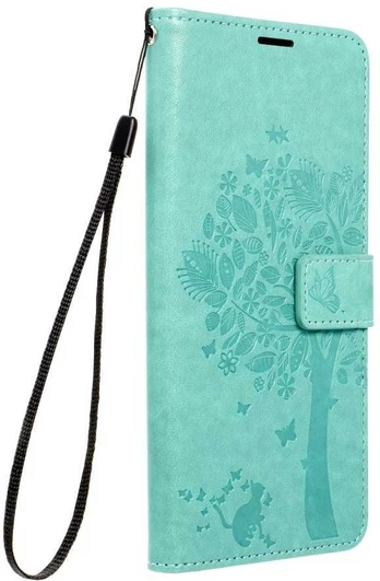Dėklas Oem MEZZO Book case for MOTOROLA G06 medžio žalias