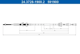 Sankabos trosas ATE 24.3728-1900.2