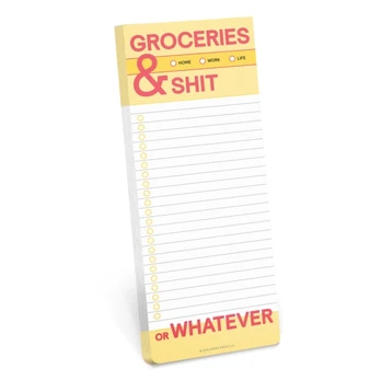 Knock Knock Groceries and Shit Make-a-List Pads
