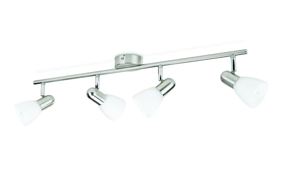 Philips Essentials Spot light, Rail lighting spot, E14, 4 bulb(s), LED, 220-240 V, Chrome