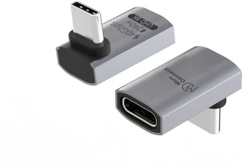 Adapteris USB MicroConnect USB-C - USB-C Juodas (Premium USB4 Gen 3x2 USB-C)