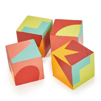Mentari - Block Puzzle 4 pcs - Shapes and Colours - (MT7113)