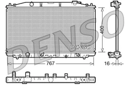 Radiatorius, variklio aušinimas DENSO DRM40025 kaina