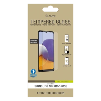 Muvit Samsung Galaxy A03s 2.5D ekrano apsauginis stiklas
