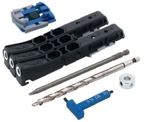 Paslėptų sujungimų gręžimo rinkinys KREG Micro Pocket-Hole Jig 230 kaina