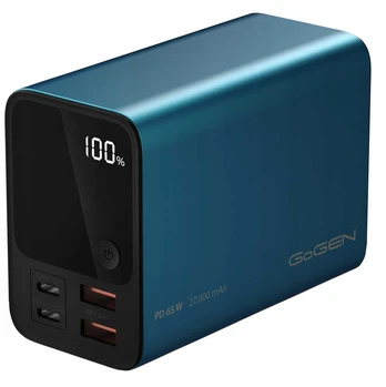 Powerbank GoGen PB270001BL 27000 mAh mėlyna