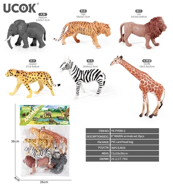 Safari Animal Set 6el.